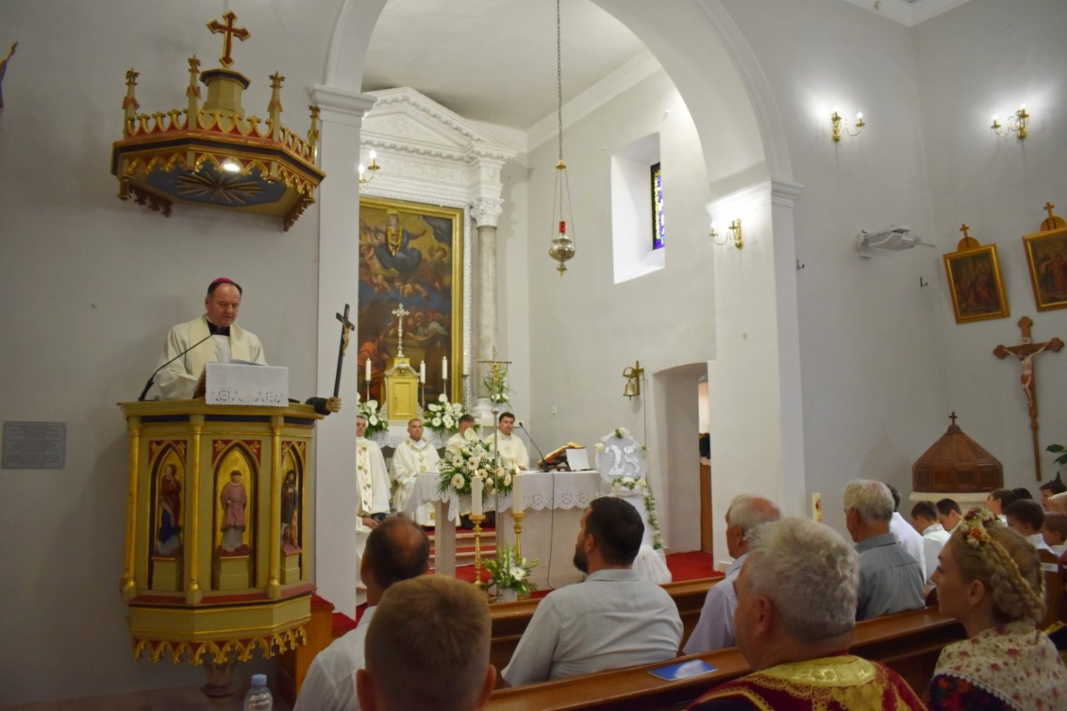 Mons. Palić propovijedao na proslavi srebrnog svećeničkog jubileja don Nikole Berišića