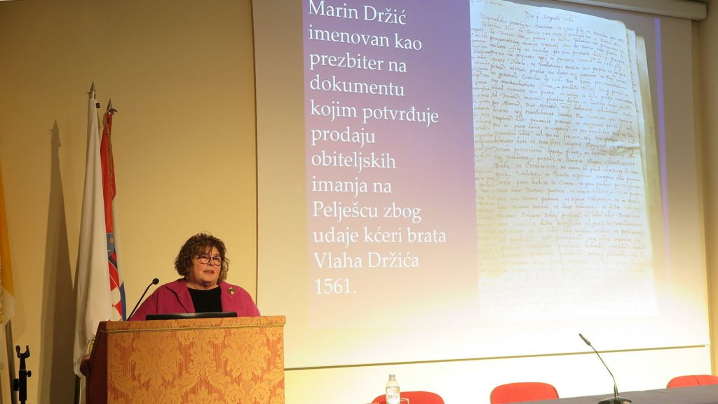 Na drugoj tribini Ususret sv. Vlahu dr. Stojan govorila o Marinu Držiću kao svećeniku