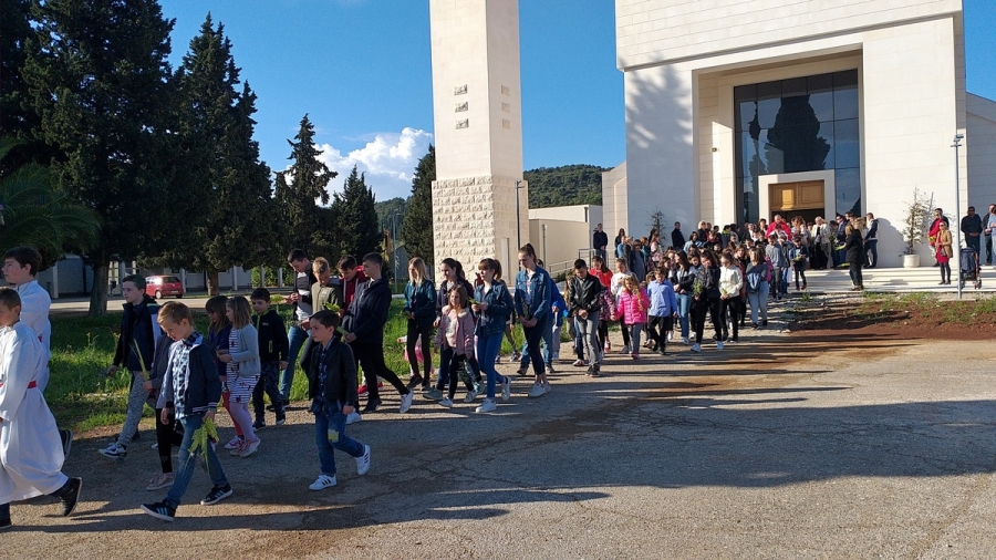 Cvjetnica prvi put proslavljena u novoj crkvi sv. Antuna u Korčuli